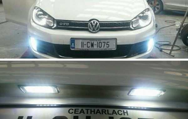 Led Reg Unit And HID Fog Lights Fitted On Golf