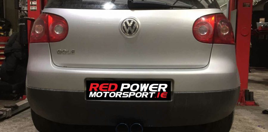 Twin Exhaust  Fitted On Golf