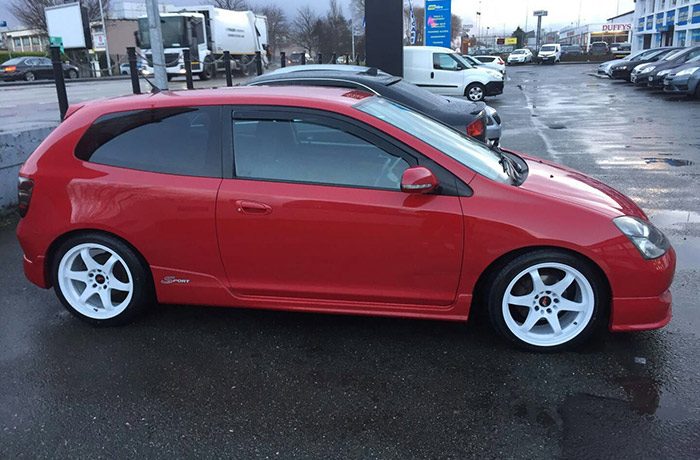JR Racing Wheels Fitted On EP Civic