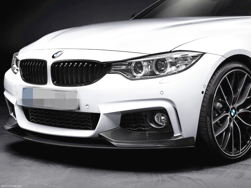 BMW F32 F33 F36 4 Series M Performance Style Gloss Black Front