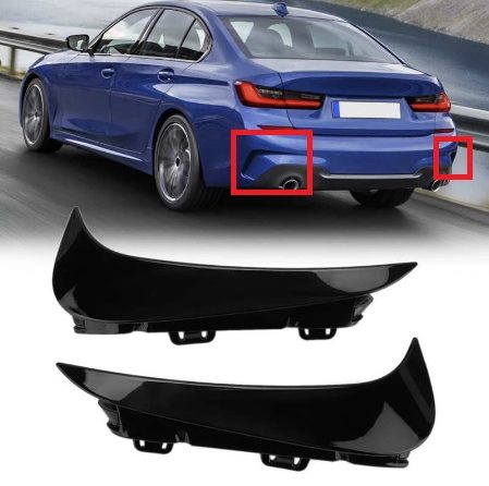 BMW 3 Series G20 Rear Bumper Vents - RED POWER MOTORSPORT